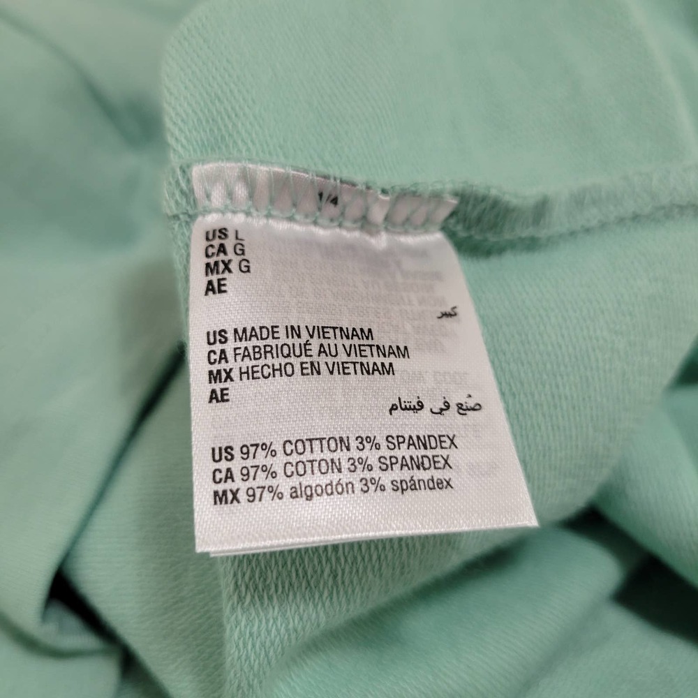 Karen Scott Long Sleeve Zip-Front Hoodie Antique Mint NWT Size Large - Picture 8 of 8